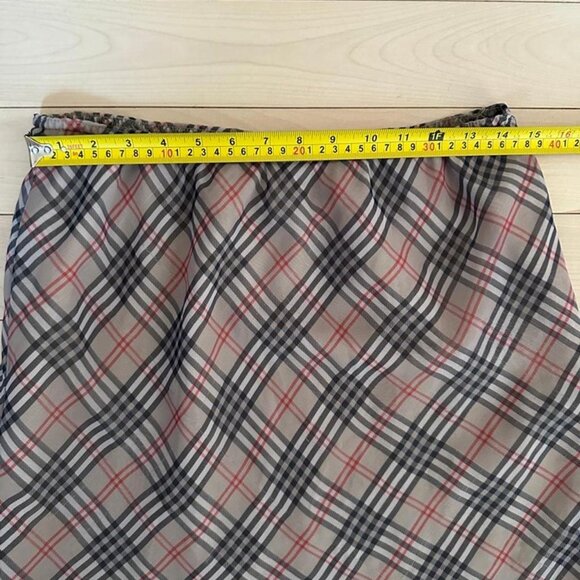 Gorgeous vintage midi mesh plaid skirt tartan pattern - Picture 8 of 8